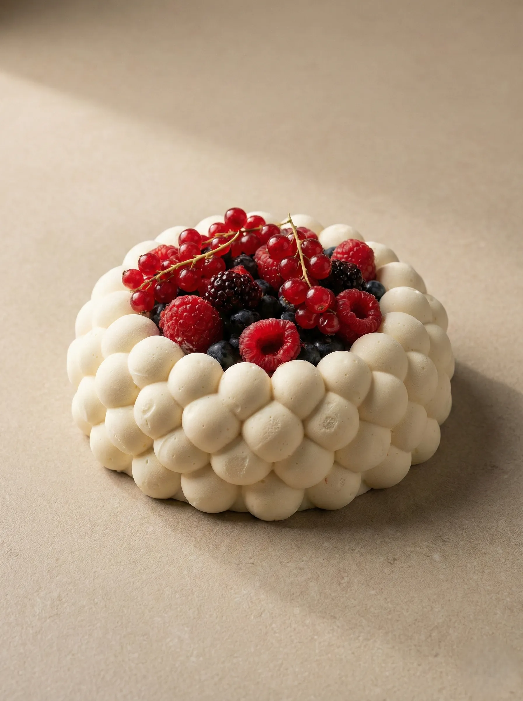 Entremet pâtissier individuel design et raffiné - Création Mathilde Troyes