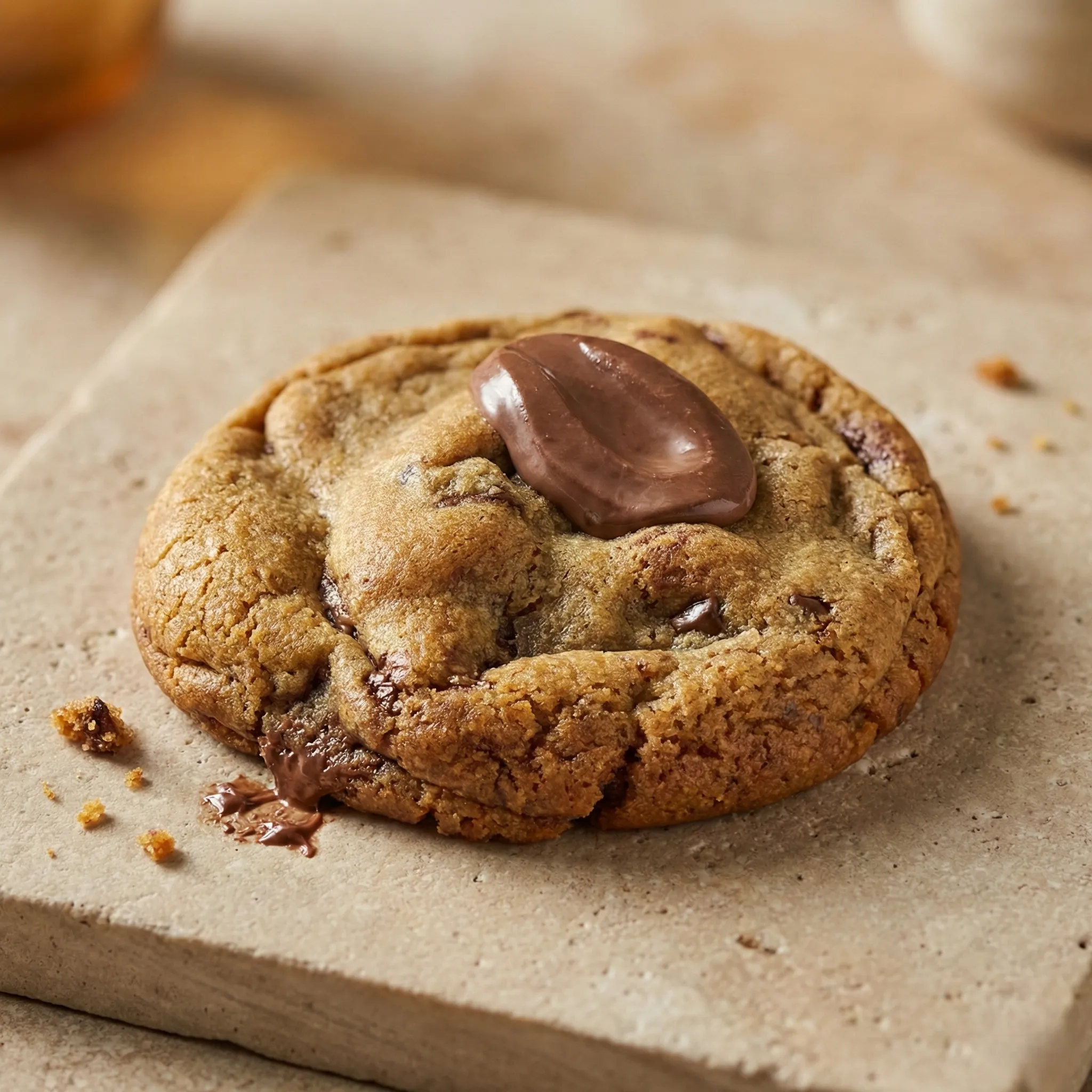 Cookie artisanal classique aux pépites de chocolat noir et fleur de sel