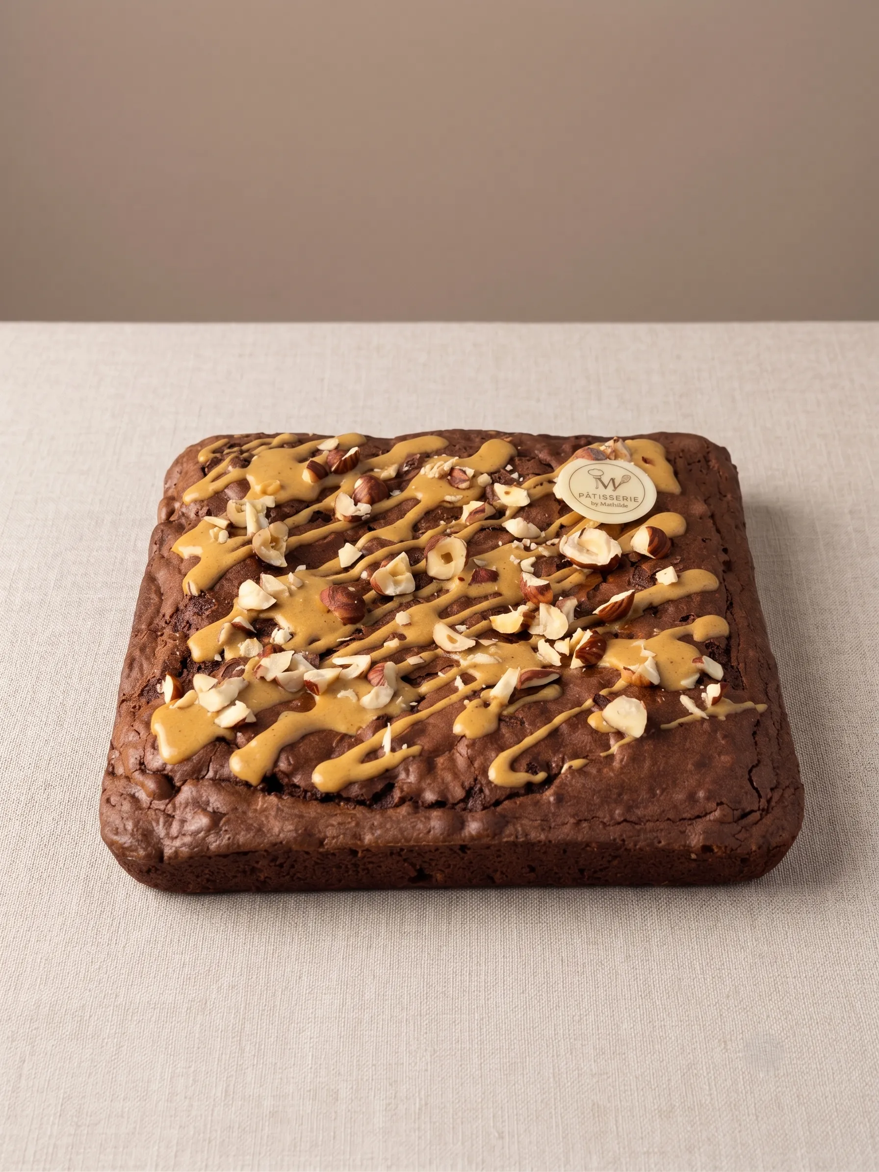 Brownie gourmand aux noix de pécan et noisettes